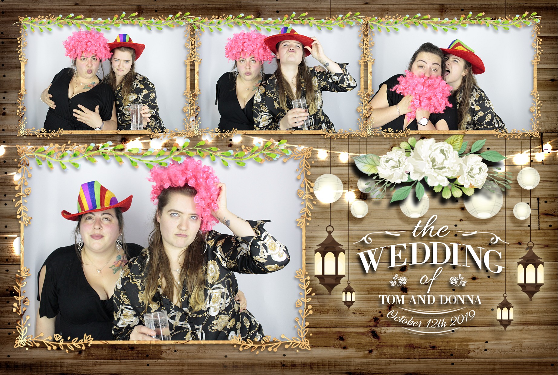 Tom & Donna's Wedding  | View more photos from the event at gallery.myphotoboothexperience.co.uk/u/MyPhotoBoothExperienceLtd/Tom-Donnas-Wedding